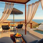 别墅 Santorini Rooftop Hot Tub With Panoramic Views