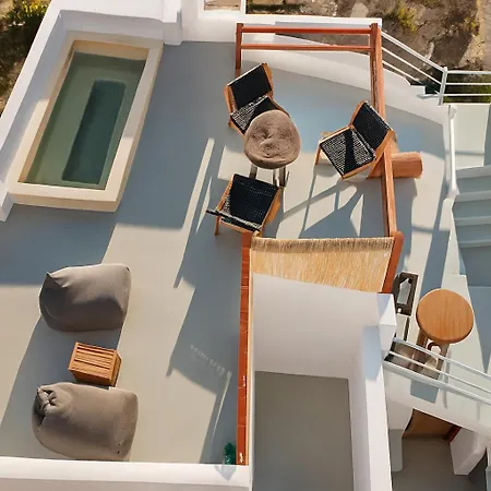 Santorini Rooftop Hot Tub With Panoramic Views Villa *