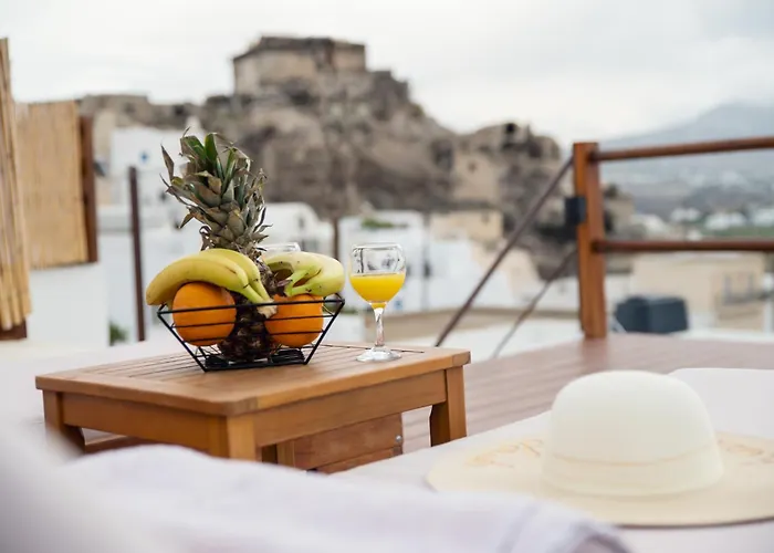 别墅 Santorini Rooftop Hot Tub With Panoramic Views