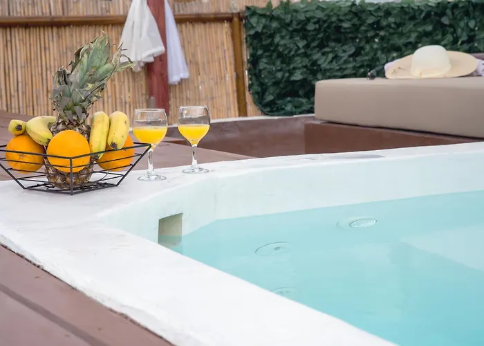 Villa Santorini Rooftop Hot Tub With Panoramic Views