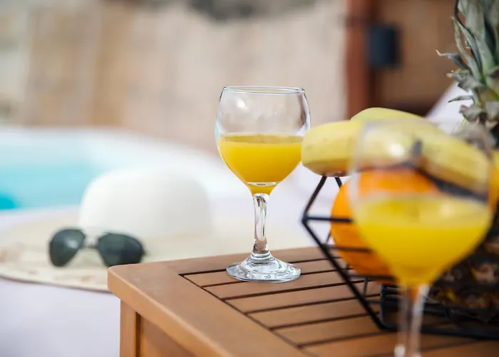 别墅 Santorini Rooftop Hot Tub With Panoramic Views