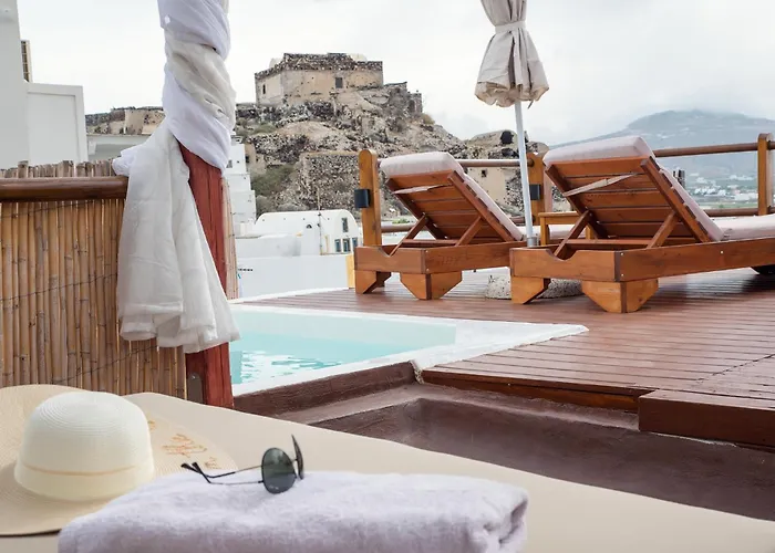 别墅 Santorini Rooftop Hot Tub With Panoramic Views *