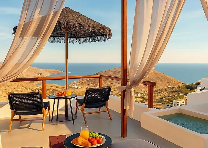 别墅 Santorini Rooftop Hot Tub With Panoramic Views