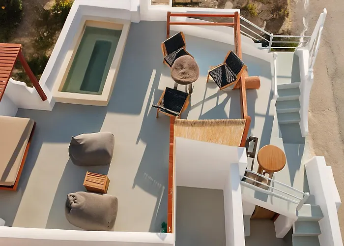 Santorini Rooftop Hot Tub With Panoramic Views 别墅 *