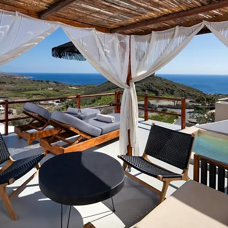 Santorini Rooftop Hot Tub With Panoramic Views Villa