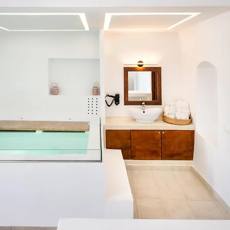 Santorini Rooftop Hot Tub With Panoramic Views